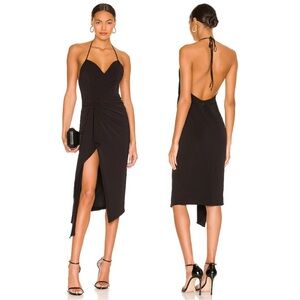 KATIE MAY Ringleader Ruched Halter dress